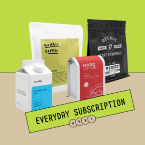 Everyday Coffee Subscription, Coffee Subscription, Not Bad Coffee, Specialty Coffee Subscription, Mikro Coffee, Humble Coffee Roastery, Seam Coffee, Deluxe Coffeeworks