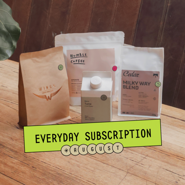 Everyday Coffee Subscription, , Coffee Subscription, Not Bad Coffee, Specialty Coffee Subscription, Cedar Coffee Roasters, Humble Coffee, Seam Coffee, Wings Coffee