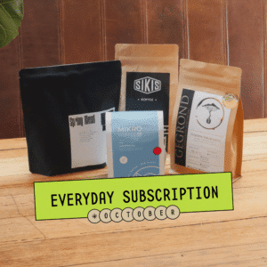 Everyday Coffee Subscription, Coffee Subscription, Not Bad Coffee, Specialty Coffee Subscription, Origin Coffee Roasters, Mikro Coffee Roasters, Gegrond Coffee Roasters, SIKIS Koffee