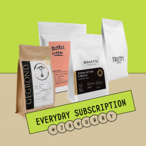 Everyday Coffee Subscription, Coffee Subscription, Not Bad Coffee, Specialty Coffee Subscription, Gegrond Coffee, Rosetta Coffee Roastery, Humble Coffee, Truth Coffee